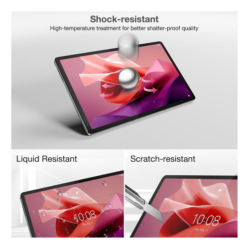 Mica De Vidrio + Lapiz Para Lenovo Yoga Tab Plus 12.7 2025