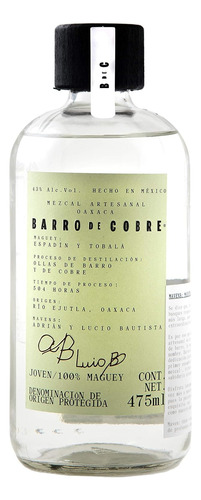 Mezcal Barro De Cobre Espadín Y Tobalá 475 Ml