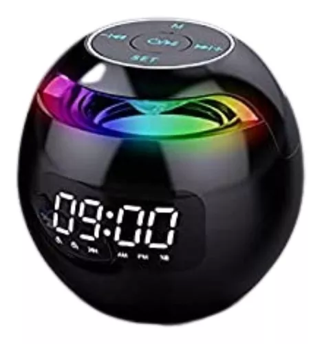  Radio despertador digital colorida, radio reloj