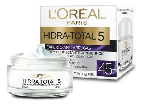 Creme Anti-rugas +45 L'Oréal Paris Hidra-Total 5 de 50mL