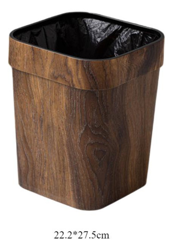 Cesta De Basura Decorativa Rústica, Contenedor De Basura