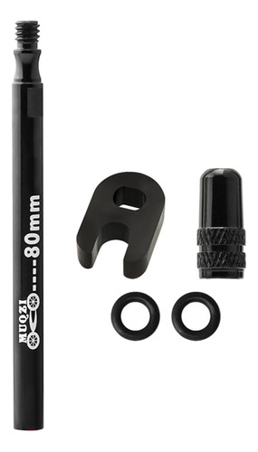 Presta Value Extender F / V Values De Tubo De 1pc Negro 80mm