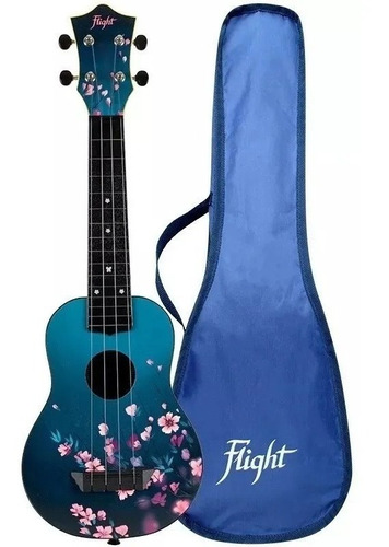 Flight Tus-32 Sakura Ukelele Soprano Acústico Funda Suave 