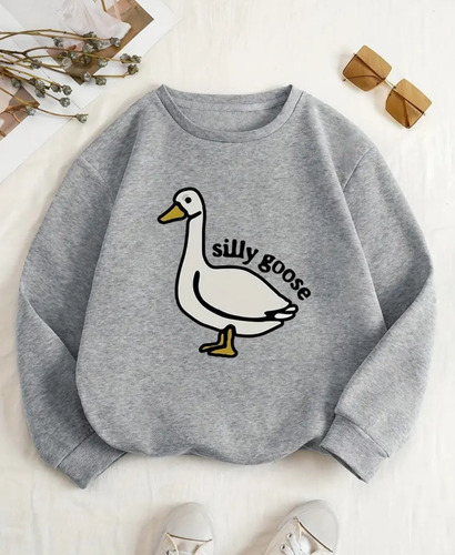 Polera Mujer Otoño Invierno Estampado Suéter Cuello Redondo