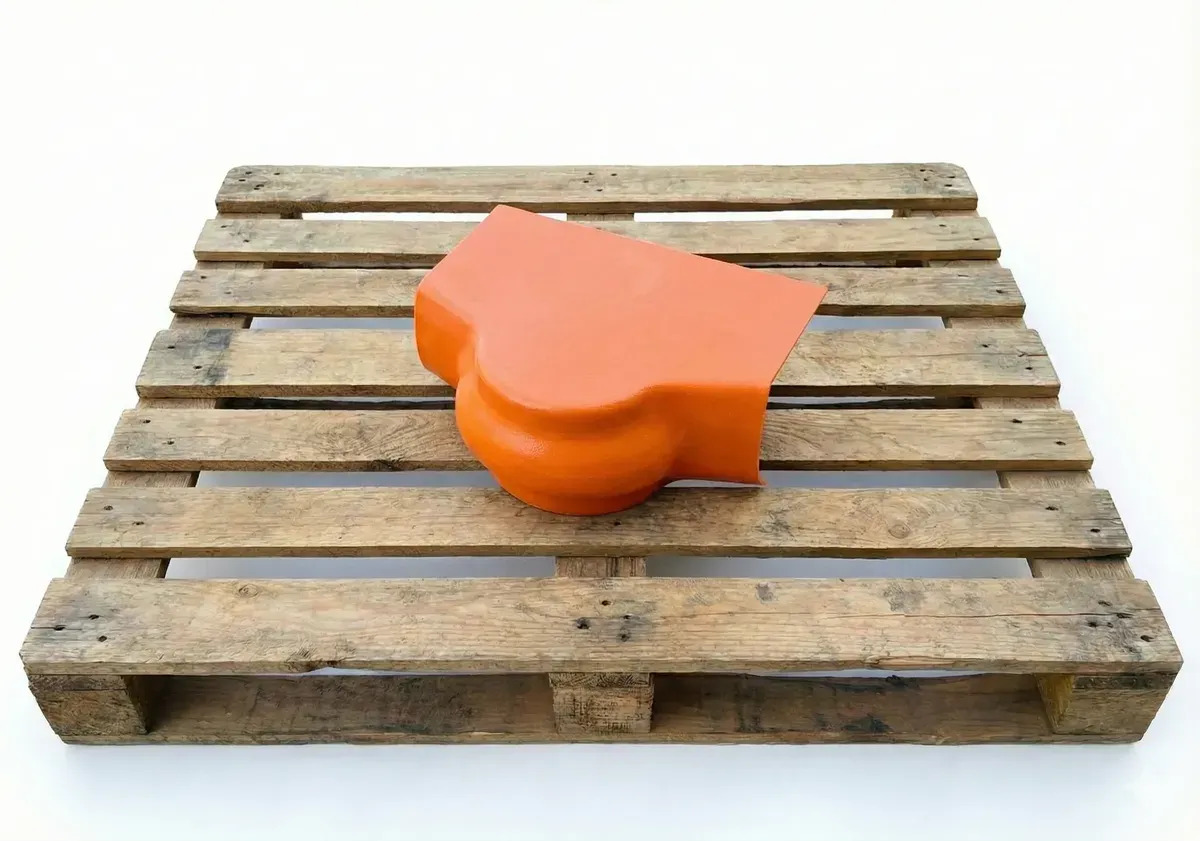 Fim Da Cumeeira Superior Pvc Telha Colonial The Black Tools Laranja