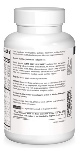 Source Naturals Ultra Joint Response, Promotes Joint Health,