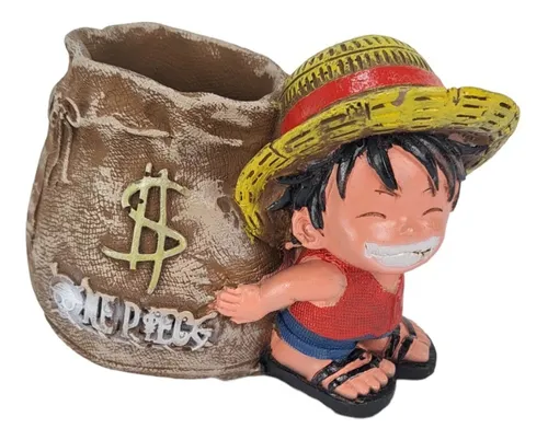 Organizador de papelería Luffy de resina para muñecas de una sola pieza