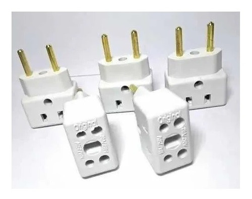 Adaptador Bob Esponja Benjamin 10a/20a Kit 10 Pças Plug Pin