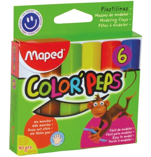 Imagen 1 de 1 de Plastilina Maped Colorpeps X 6
