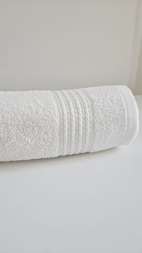 Toalla Peluquería 100% Algodón 40x70cm Blanca Pack X24 420gr Blanco Liso