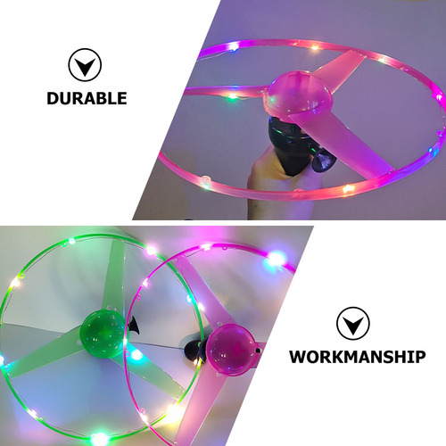 Juguete Con Forma De Platillo Volador Brillante, Disco Girat