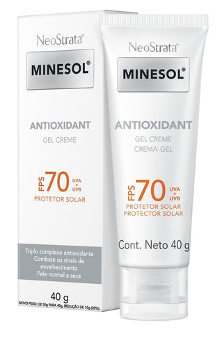 Protetor Solar Antioxidant Fps70 40g Minesol Neostrata