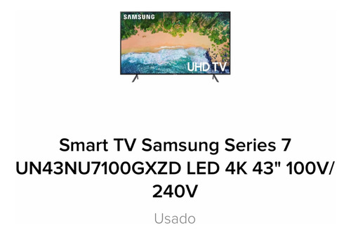 Imagen 3 de 3 de Samsung Smart Tv 43