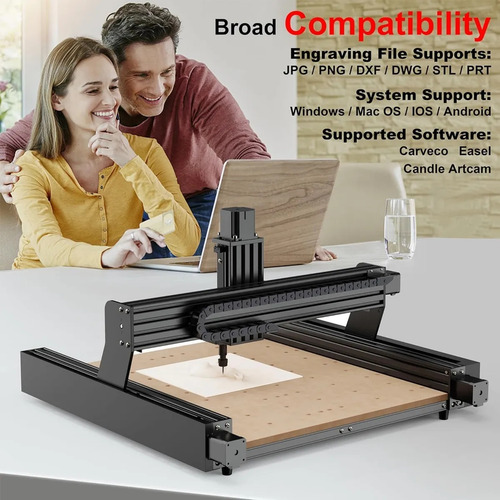 Twotrees Ttc450 Cnc Router Metal/alum/acríl E Motor 500w