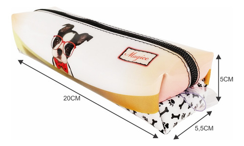 Kit Infantil Bolsa E Estojo Cachorrinho Com Óculos Magicc KI-053