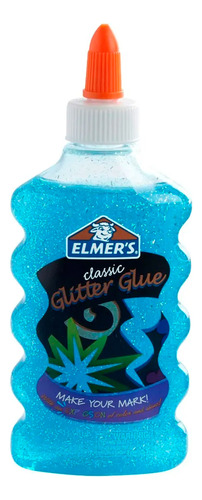 Adhesivo Pegamento Glitter Azul 177ml Elmers