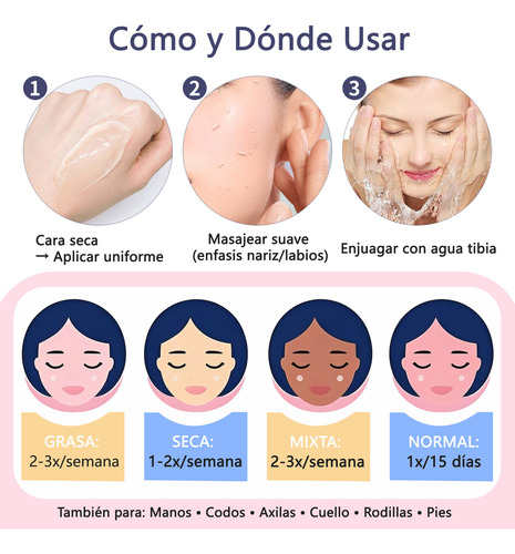 Gel Exfoliante Purificador Quarxery, 2 Unidades, 100 G