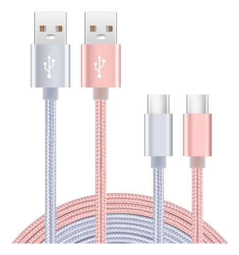 Cell Phone Charger Cord  Type C Charging Cable 2pack 3f...