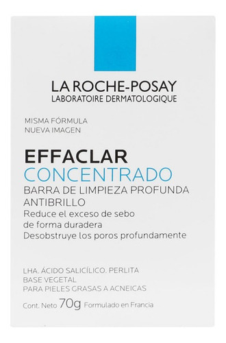 Imagen 2 de 2 de Effaclar Pain 70grs. La Roche Posay