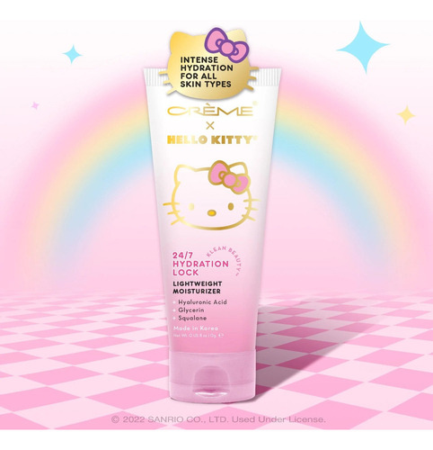 Crema Facial Hidratante Sanrio Hello Kitty Acido Hialurónico Tipo de piel Todo tipo de piel