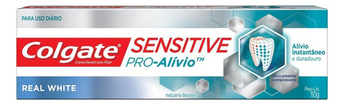 Creme Dental Para Sensibilidade Colgate Sensitive Pro Alívio Real White 110g