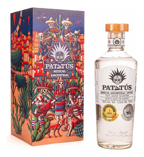 Mezcal Patatus Ancestral Joven  C/estuche 750ml