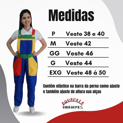 Macacão Para Recreação E Monitor De Buffet Infantil