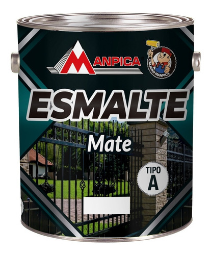 Esmalte Clase A Negro Mate Manpica Cuarto