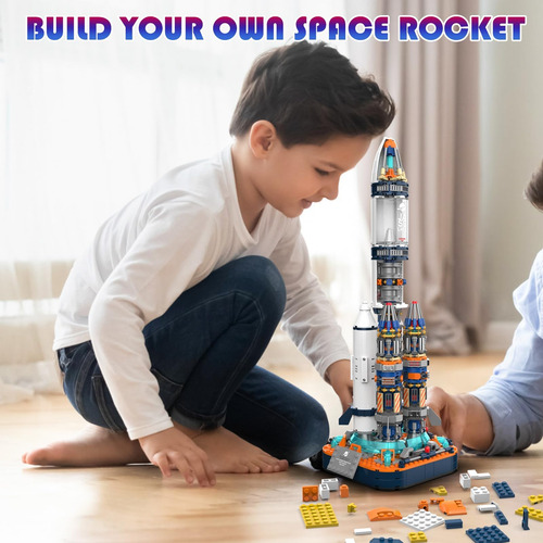 Keaood Juegos De Bloques De Construcción De Cohetes Espacial