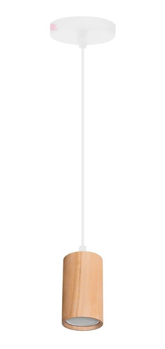 Colgante Infinit Gu10 Led Incluida Madera Lenga Buena Luz