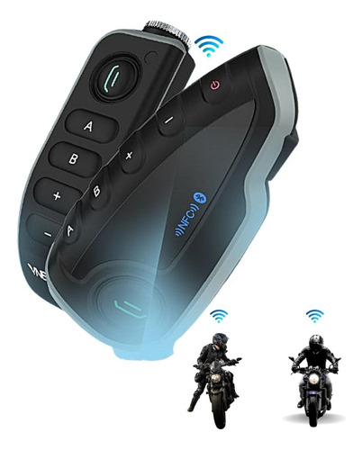 Inter Comunicador Moto Capacete V8 Com Controle De Guidão