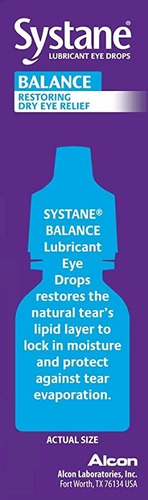 Imagen 3 de 5 de Gotas Systane Balance Lubircante Restaurador Para Ojo 2x10ml