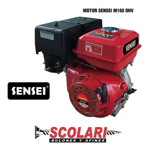 Imagen 2 de 3 de Motor Naftero Sensei M160 Ohv Eje Horizontal 16hp