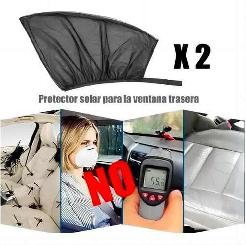 Pack X2 Malla Protector Sol Mosquito Para Ventana Auto
