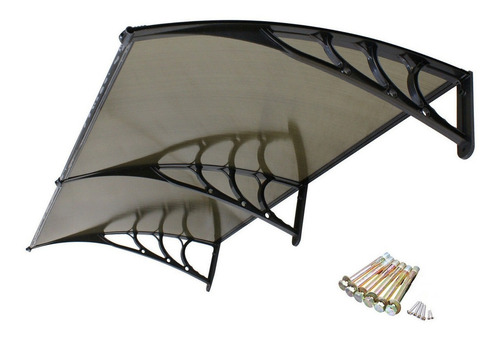 Toldo De Ventana De 80''x 40'' Cubierta De Policarbonato