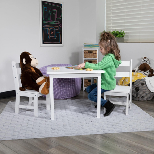 Flash Furniture Kyndl Juego De Mesa Y Silla De Madera Maciza Color