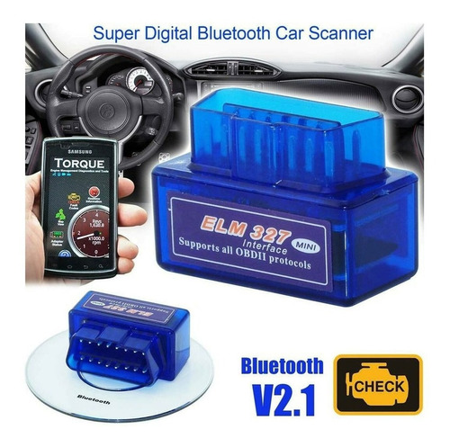 Escáner Automotriz V2.1 Obd2 2019 Original Bluetooth Elm327