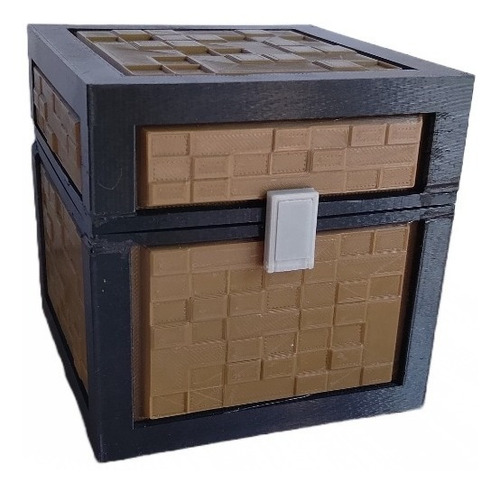 Cofre Chest Caja Minecraft Impresion 15cm 3d Pla Pixelados_