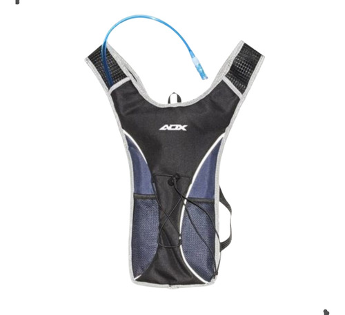 Mochila Audax Hidratacao City 2 Lt Nylon Preto E Azul