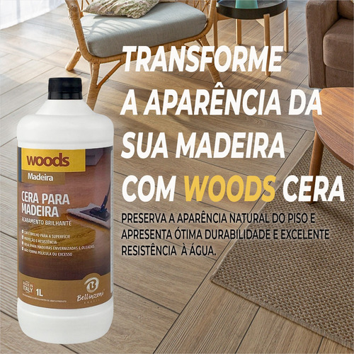 Woods Acabamento Para Madeira - 1 Litro - Bellinzoni