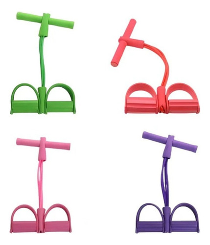 Pack De 4 Ligas Resistencia Piernas Elasticas Brazos Pedal
