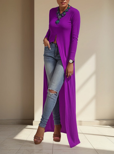 Maxi Blusa Casual Brucelas