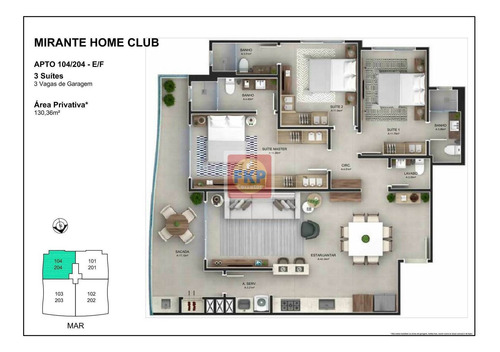 Imagem 4 de 26 de Apartamento 3 Dormitórios Vista Mar Para Venda Em Ingleses Do Rio Vermelho - Florianópolis - Sc - Ap0625
