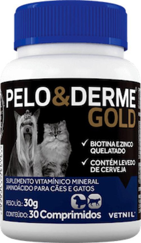 Suplemento Vetnil Pelo E Derme Gold