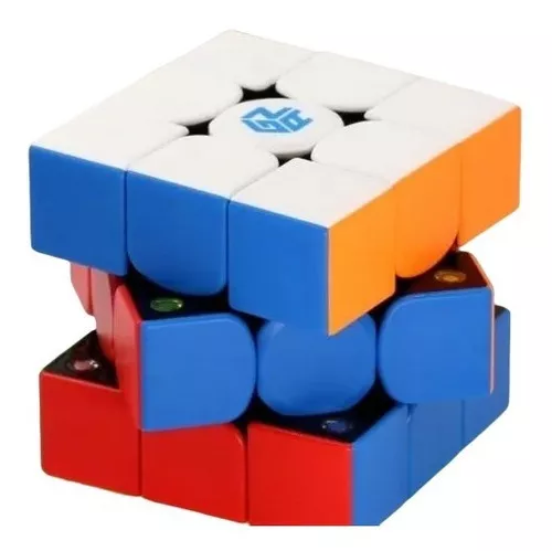 Cubo Mágico 3x3 Magnético Metálico Stickerless Cor Da Estrutura Cromado