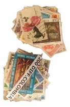 Comprar Estampillas De Colombia: 200 Sellos Diferentes Sin Papel