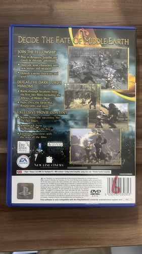 Jogo The Lord Of The Ring : The Two Towers Do Ps2 Europeu