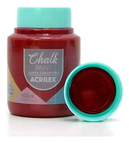 Kit 3 Tintas Chalk Paint 100ml Vermelho Nepal 816 Acrilex