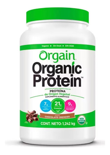 Proteina Vegana Organic Variedad Sabores 1.24 Kg 
