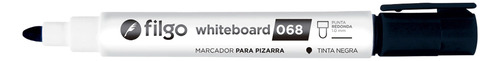 Marcador Fibron Filgo 068 Para Pizarra Blanca Color Negro 1u